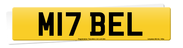 Registration number M17 BEL